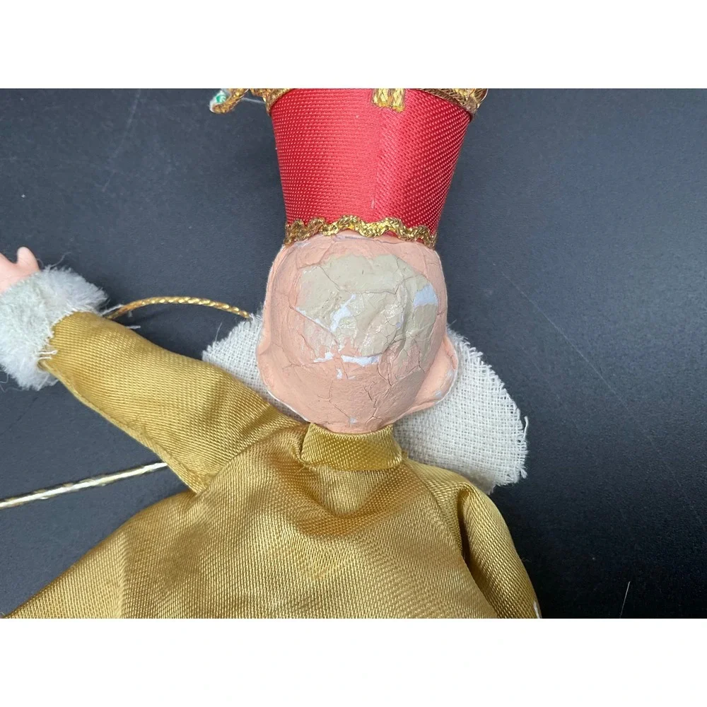 Vintage Mr Christmas Band‎ Leader Ornament Gold Red Outfit  Holiday 1967